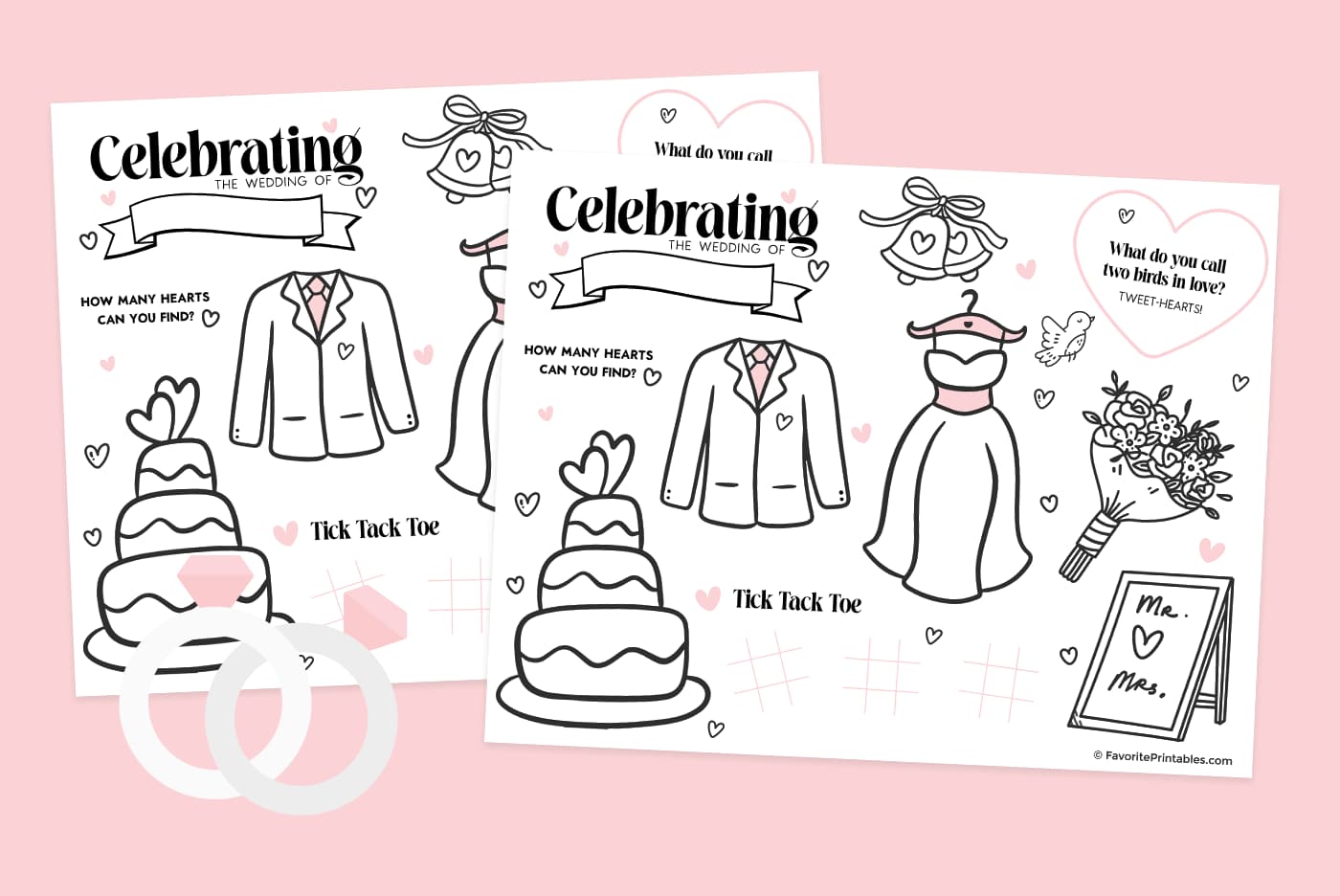 Free printable wedding activity sheet for kids