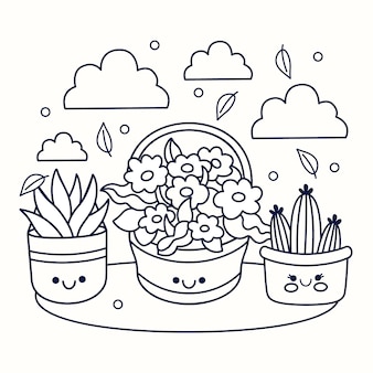 Weed coloring images