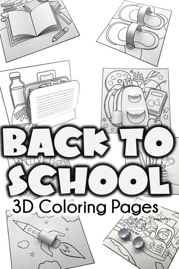 Back to school d coloring pages free printable set for fun and learning