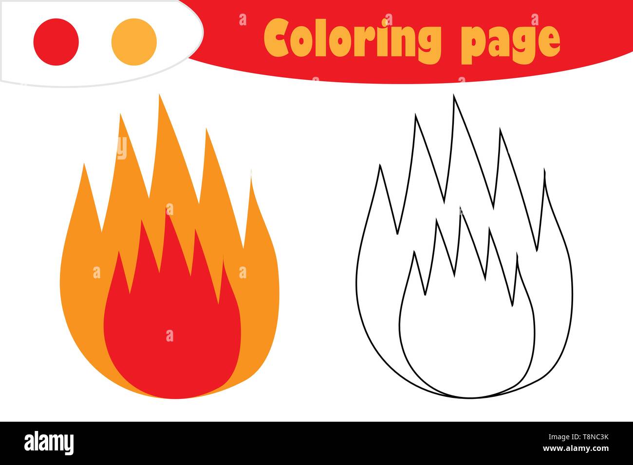 Fire skill stock vector images