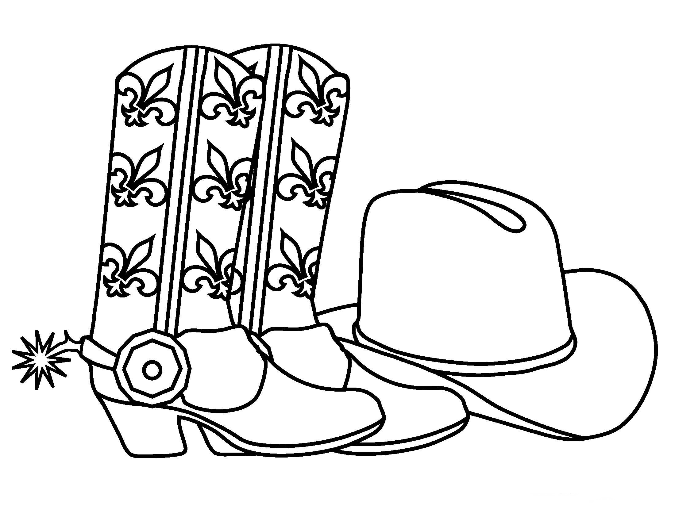 Cowboy coloring pages â birthday printable