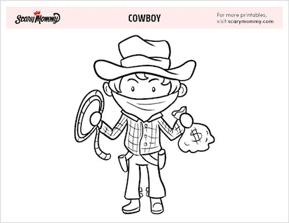 Wrangle up some fun with these rootin tootin cowboy and girl coloring pages