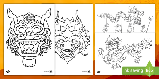 Chinese dragon louring pictures