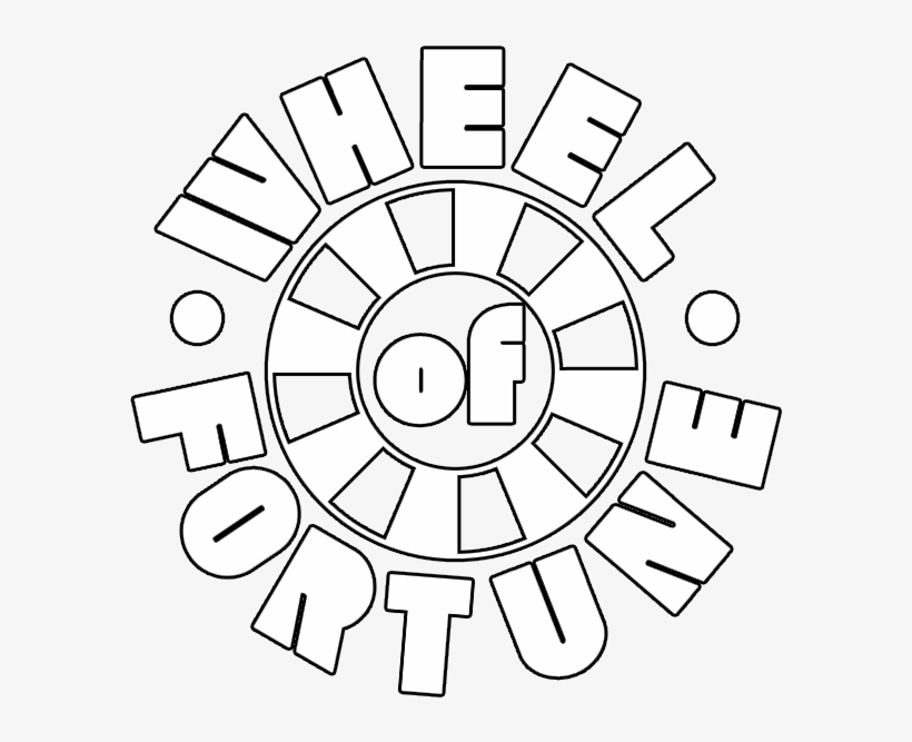 Wheel of fortune logo white