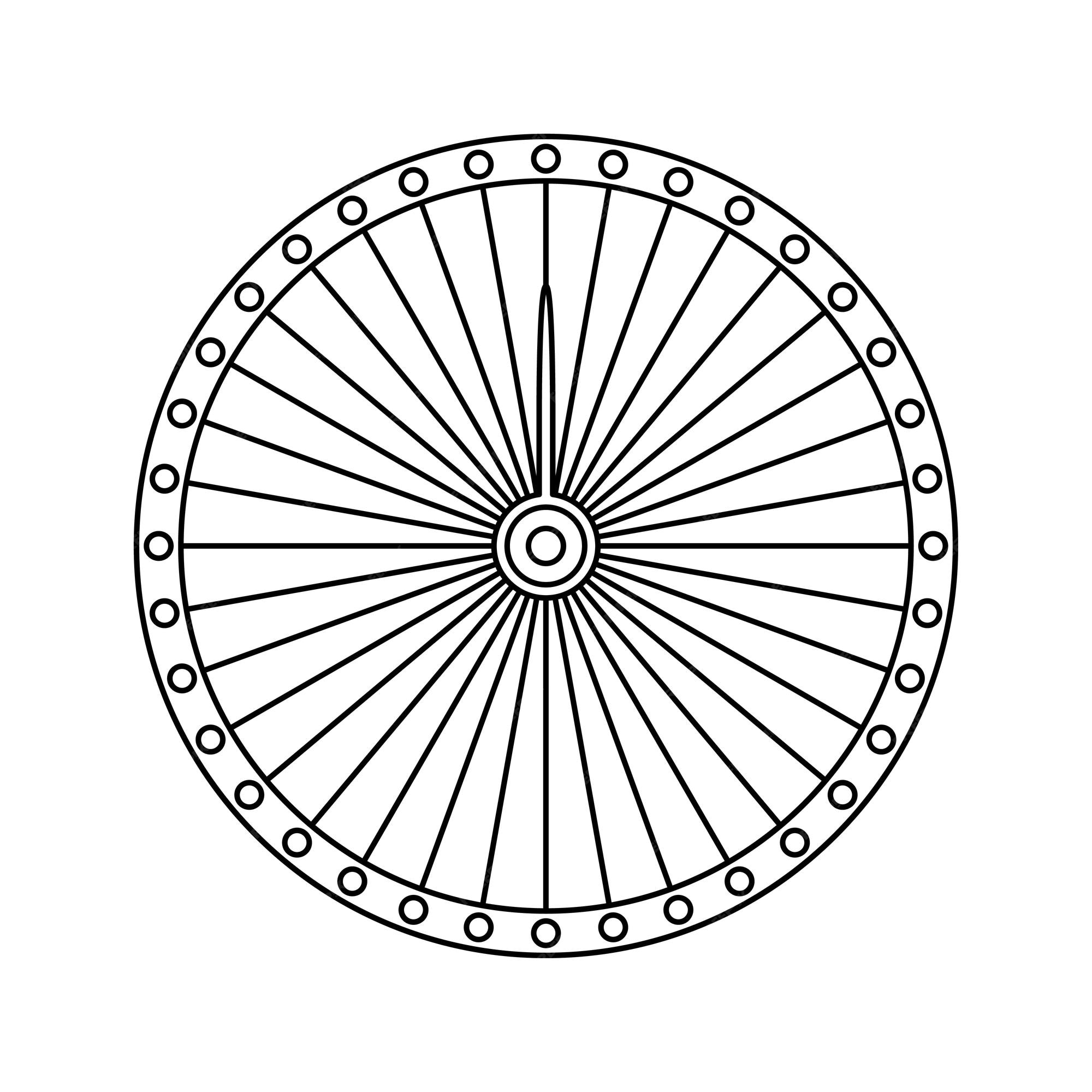 Premium vector coloring page with fortune wheel for kids