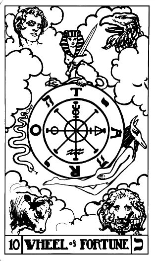 Pendragon the wheel of fortune tarot card arte de carta tarot la luna tarot tarot cartas