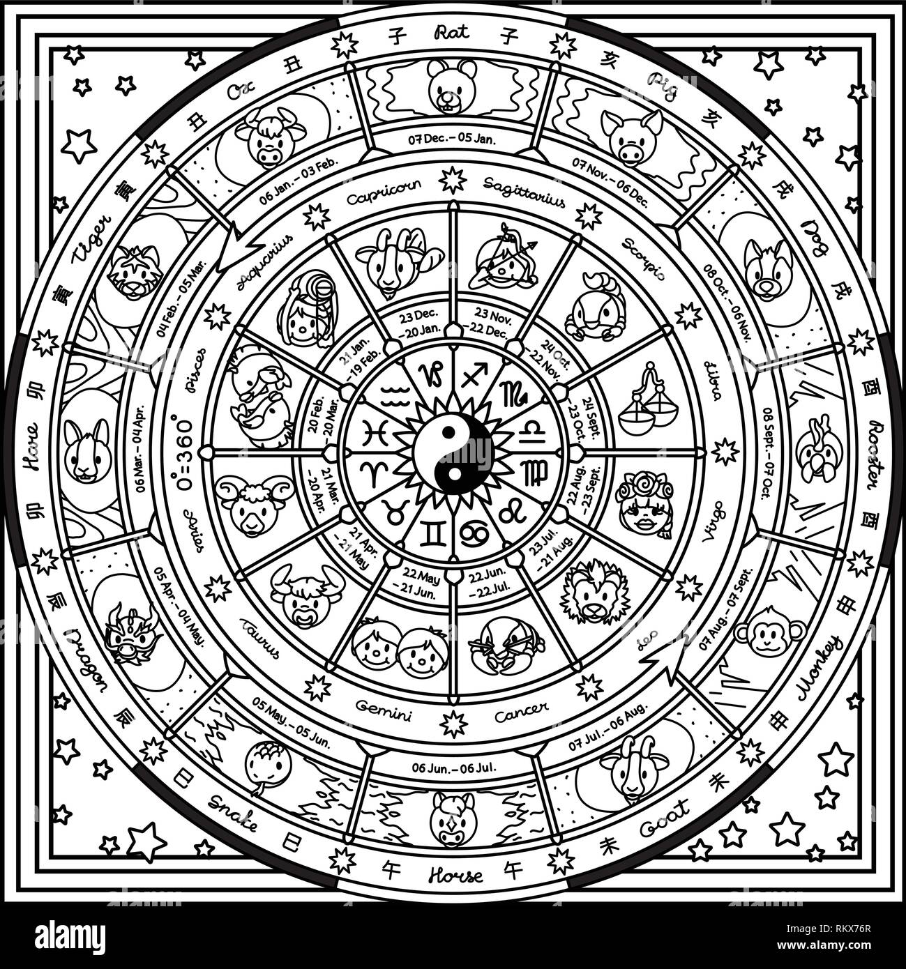 Wheel of fortune black and white stock photos images