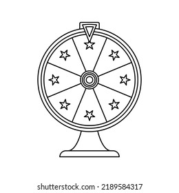 Fortune wheel sketch stock photos