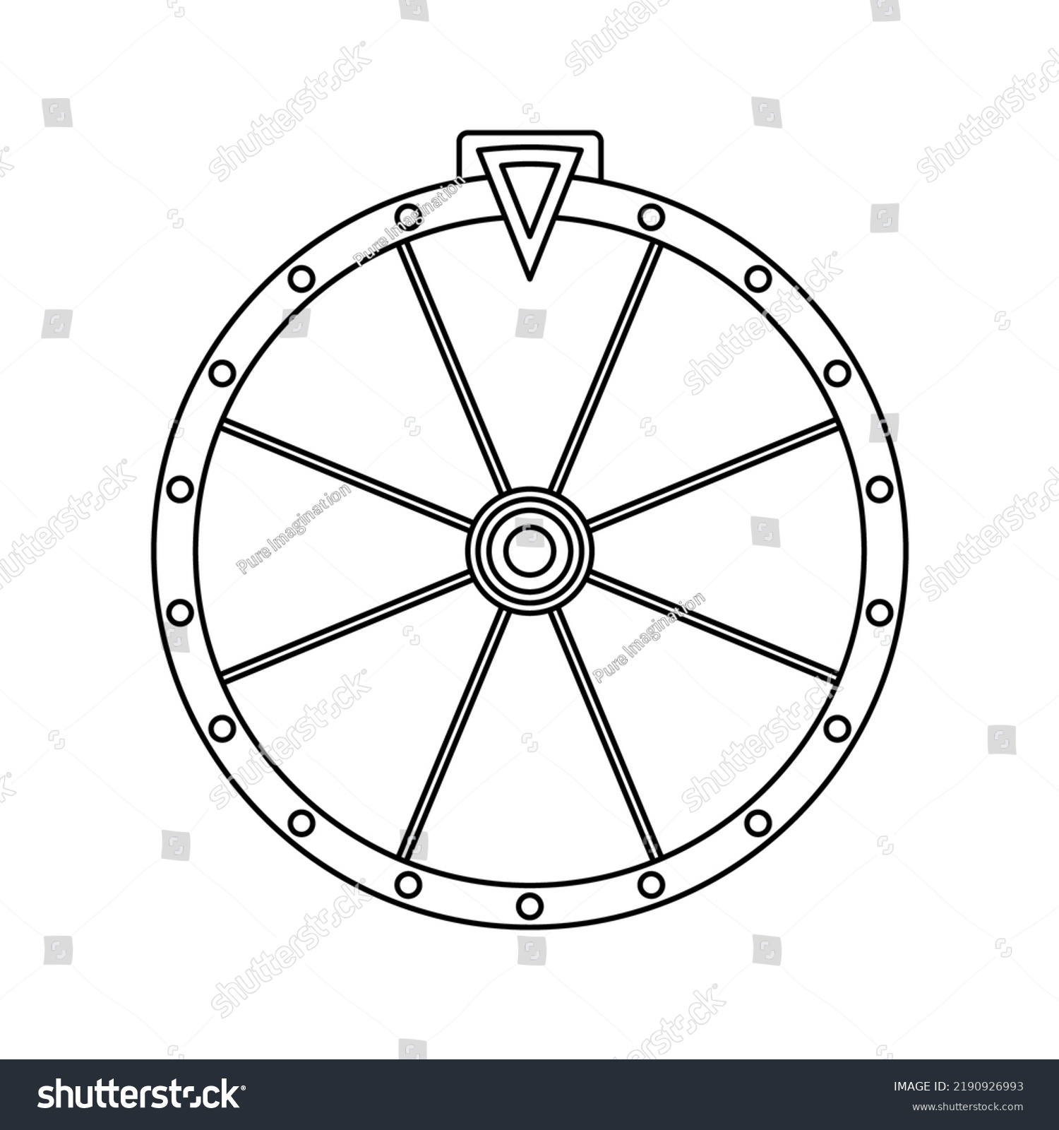 Fortune wheel sketch stock photos