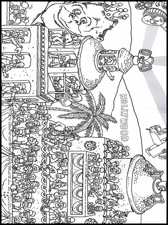 Wheres wally printable coloring pages