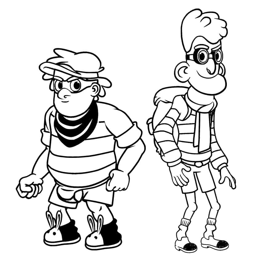 My magic pet morphle the bandits coloring page