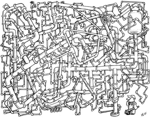Pipes doodle coloring page free printable coloring pages