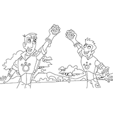 Wild kratts coloring pages