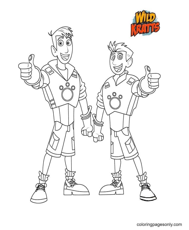 Wild kratts coloring pages printable for free download