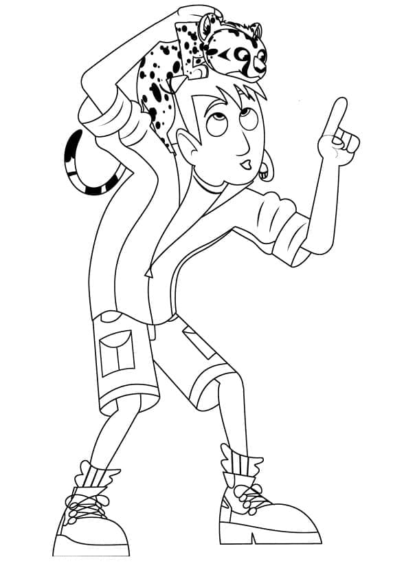 Martin kratt coloring page