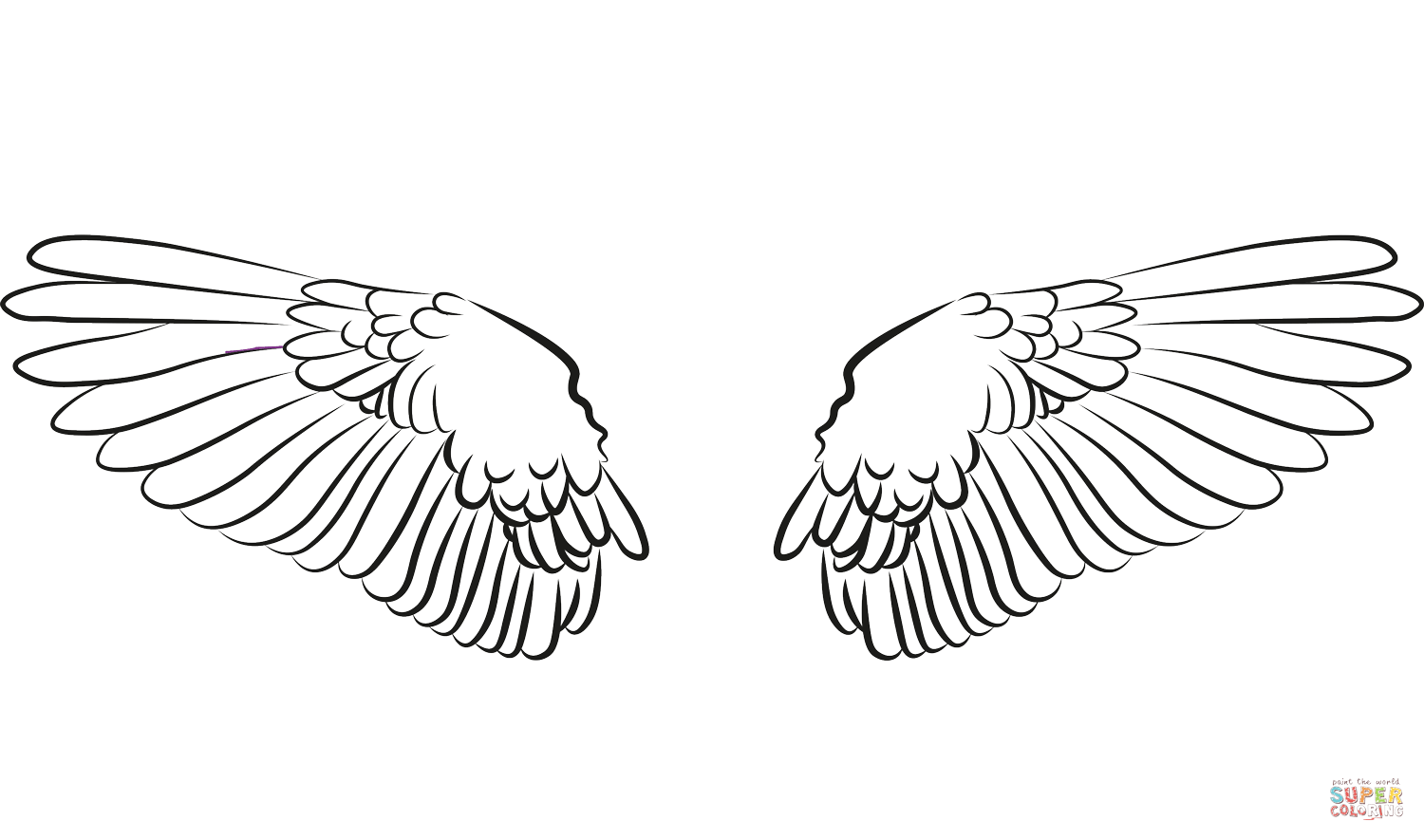 Birds wings coloring page free printable coloring pages
