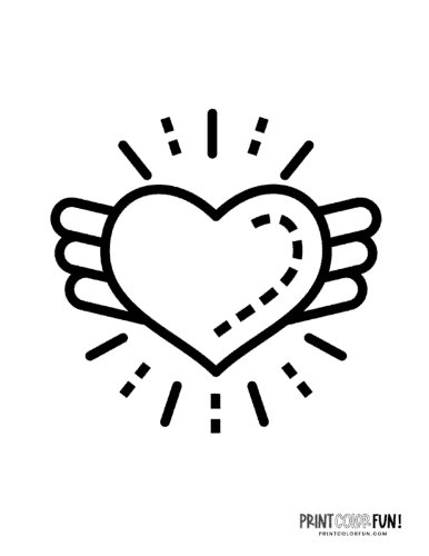 Printable heart coloring pages a huge collection of hearts for coloring crafting learning at