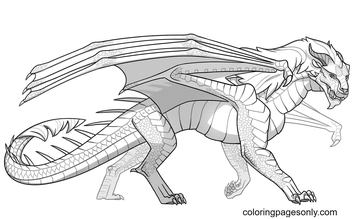 Wings of fire coloring pages