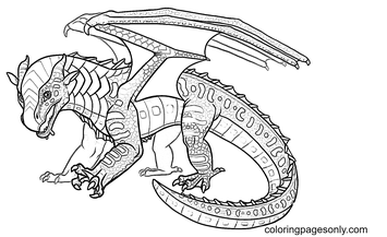 Wings of fire coloring pages