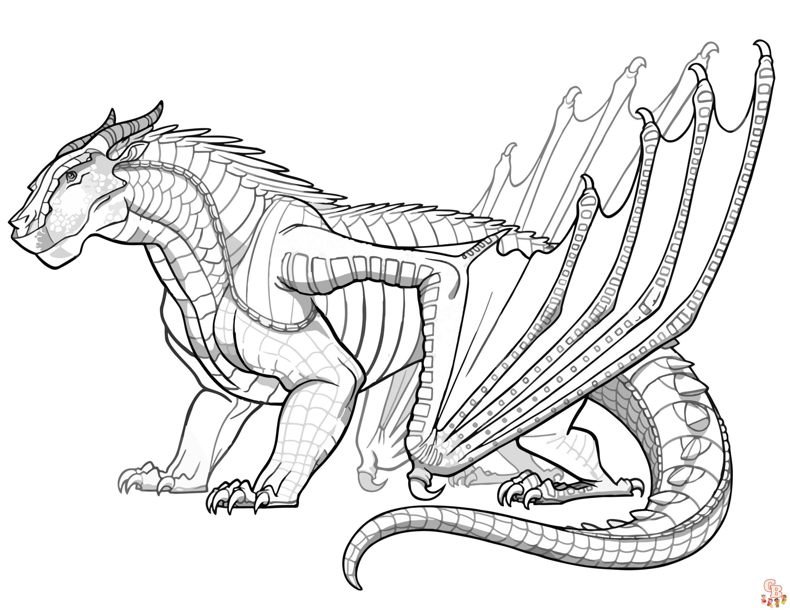 Discover the magic of wings of fire coloring pages