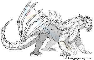 Free printable wings of fire coloring pages for kids