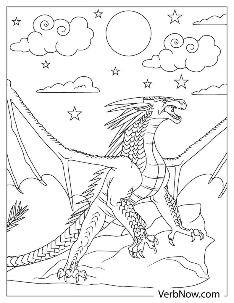 Free wings of fire coloring pages book for download printable pdf