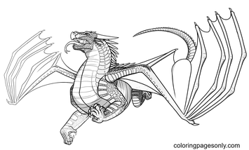 Wings of fire coloring pages