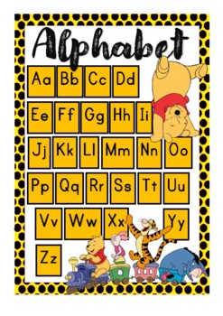 Winnie the pooh alphabet tpt