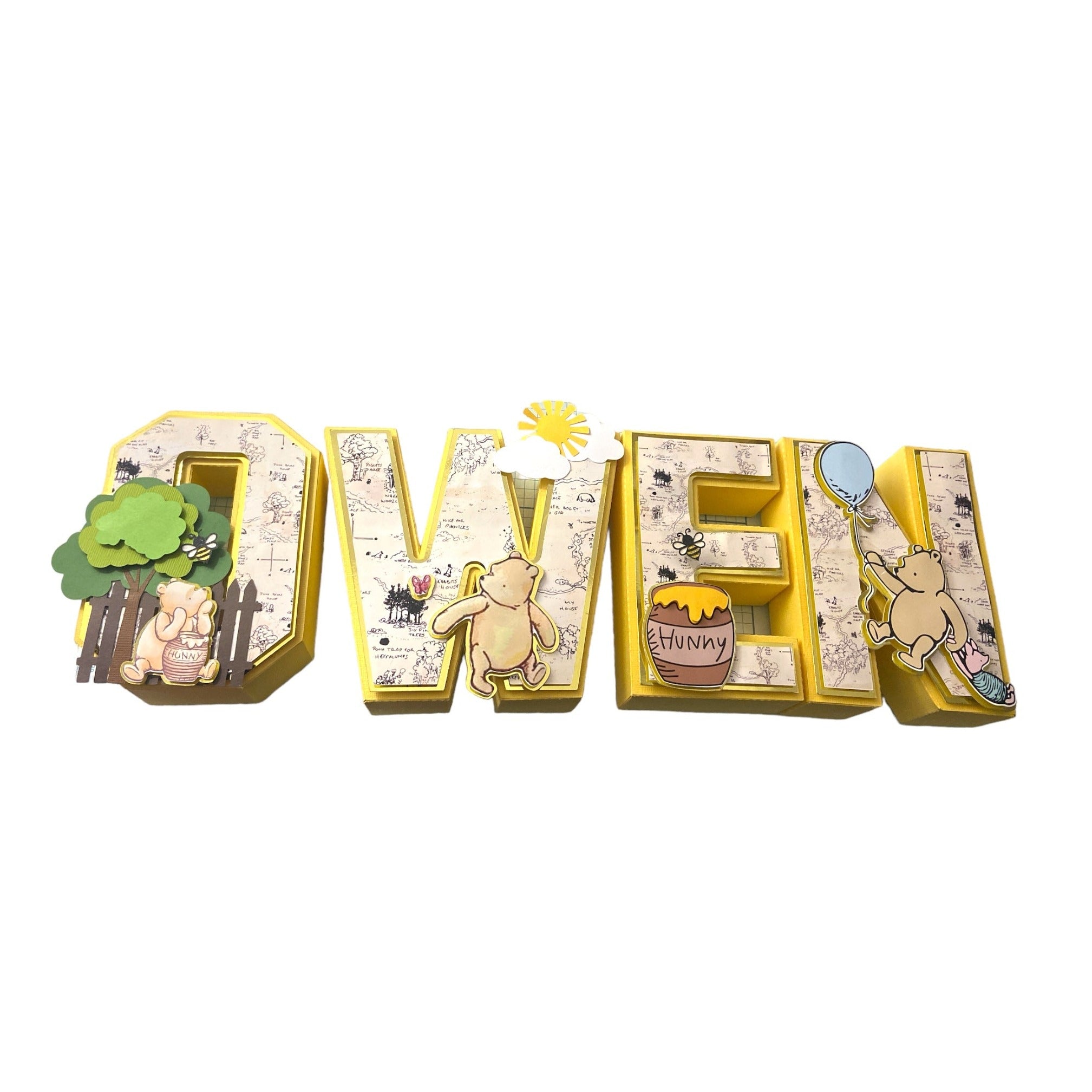 Classic pooh d letters