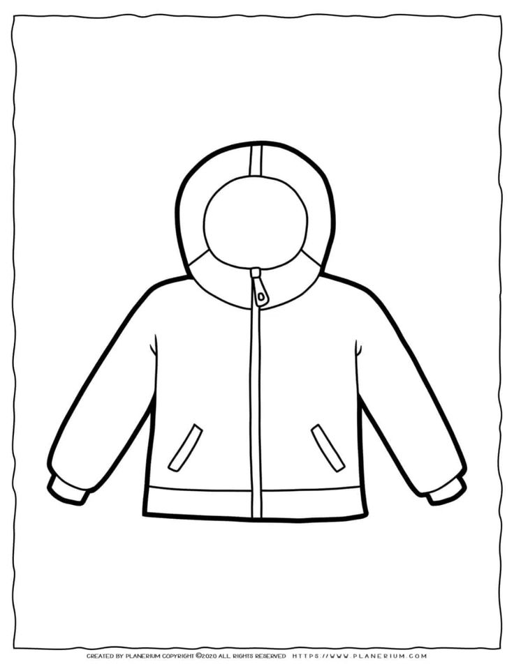 Clothes coloring page