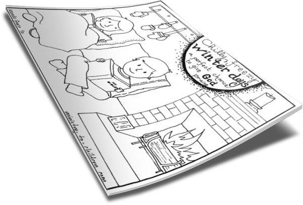 Winter coloring page