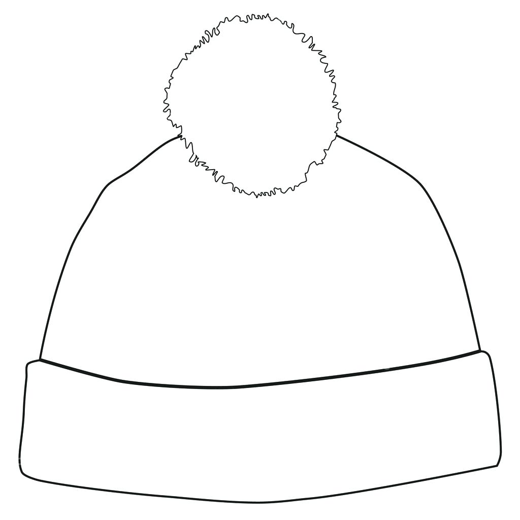 Free printable winter hat template
