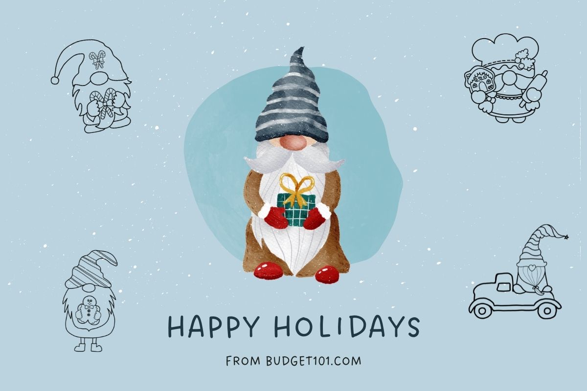 Christmas gnome coloring pages