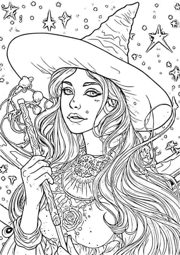 Captivating witch coloring pages for kids and adults witch coloring pages coloring pages coloring book art