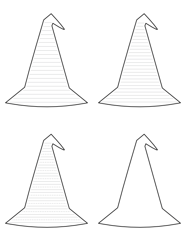 Free printable simple witch hat