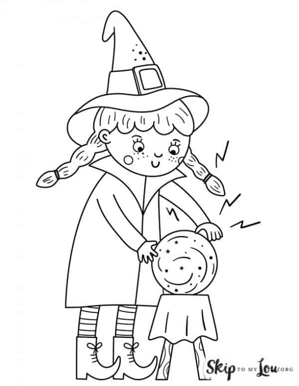 Witch coloring pages skip to my lou