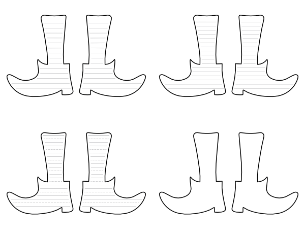 Free printable witch feet