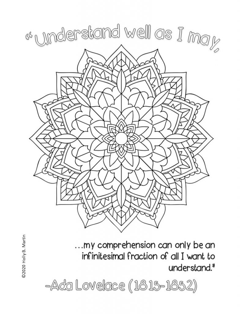 Stem quotes coloring pages for womens history month â stem