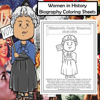 Women in history biography coloring pages dr loftins learning emporium