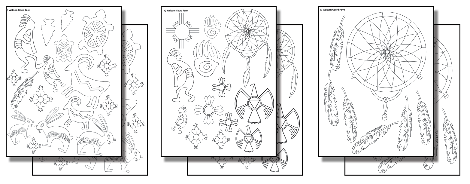 Stick n burn traditional native american designs pack