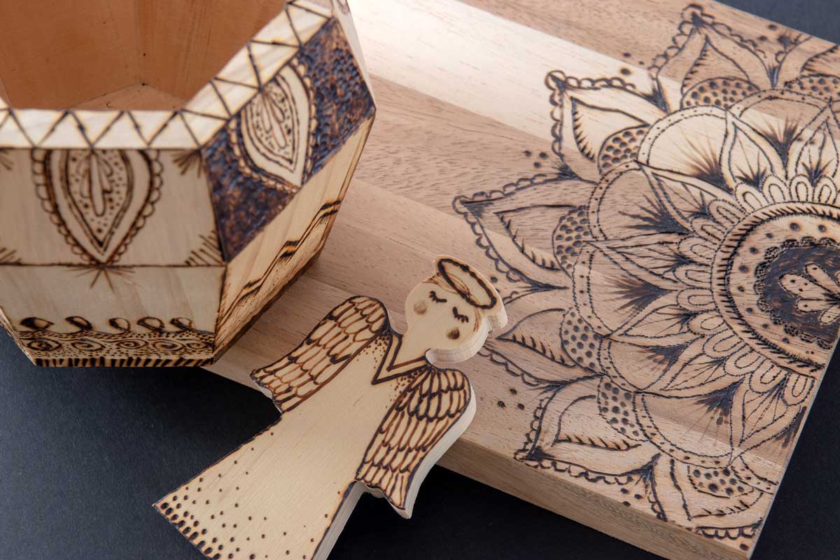 Woodburning designs strokes and patterns for beginners