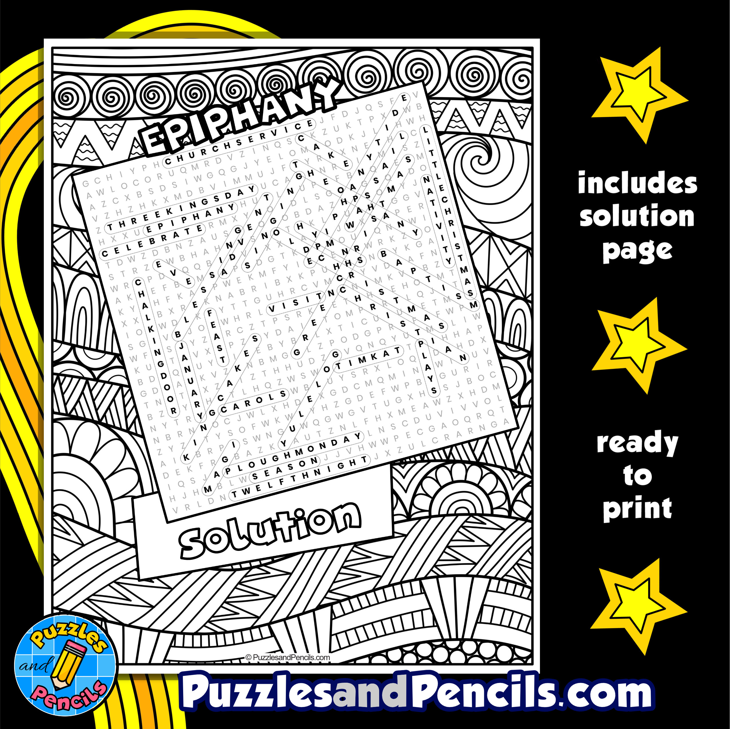 Epiphany word search puzzle activity page holidays around the world wordsearch made by teachers