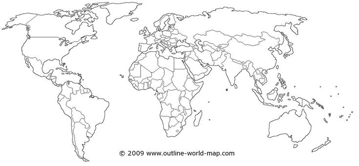 Pretty image of world map coloring page