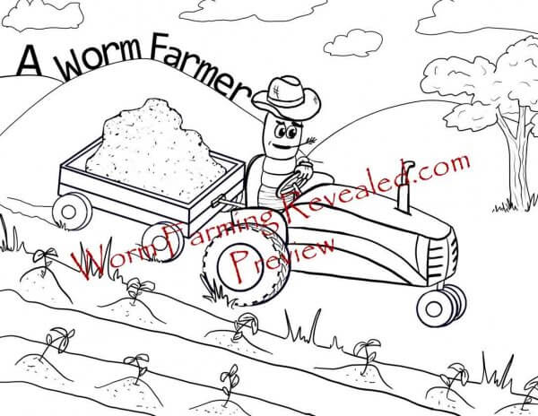 The worm farming coloring activity ebook â garden tower