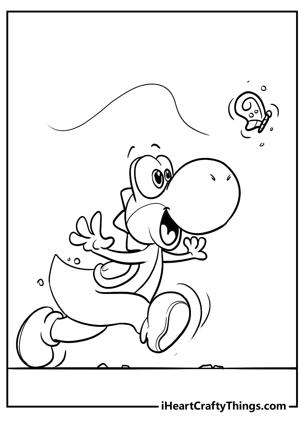 Printable yoshi coloring pages updated