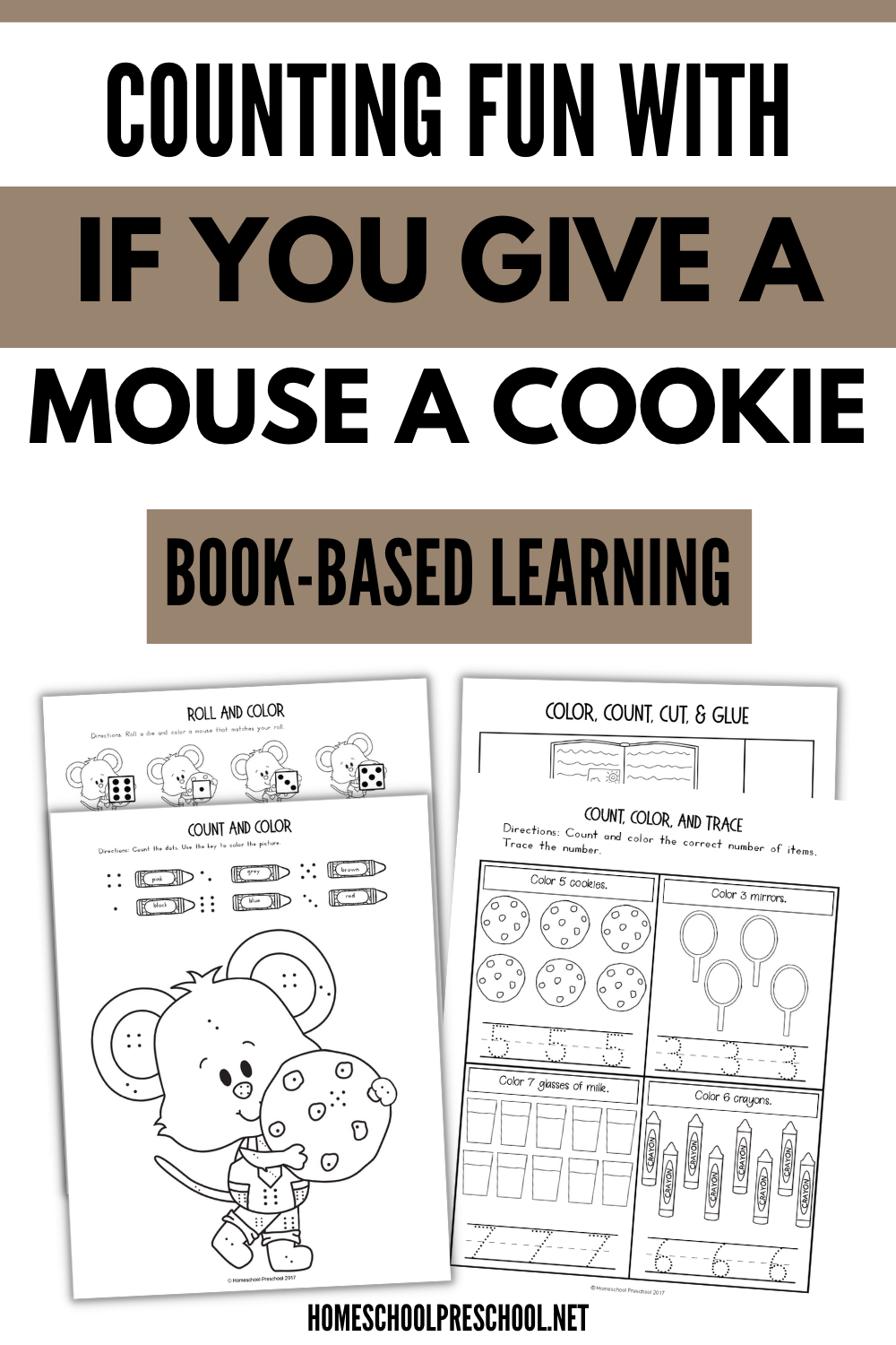 Printable if you give a mouse a cookie counting activities