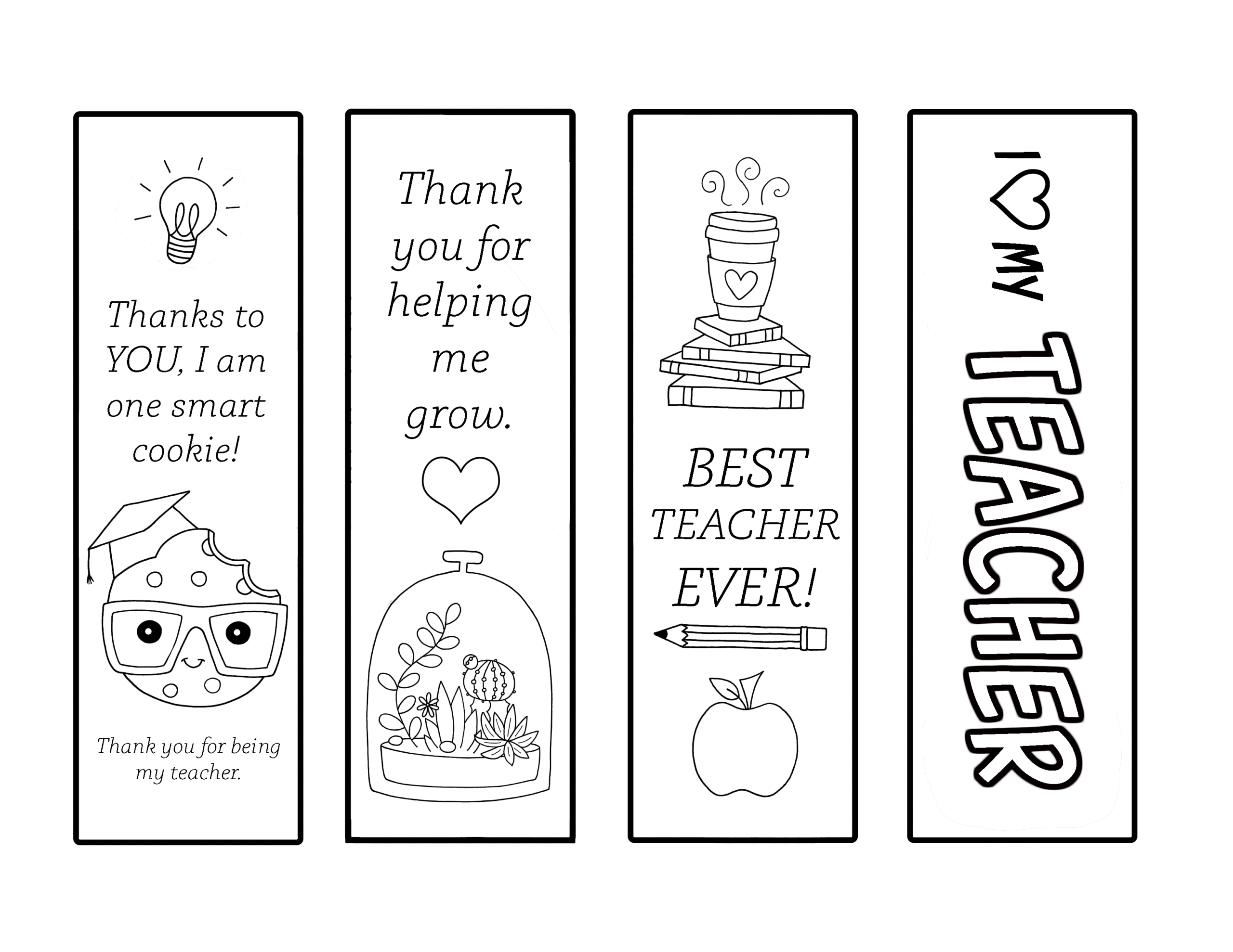 Free teacher appreciation week printables â the hollydog blog