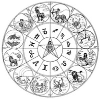 Anti stress coloring pages astrology