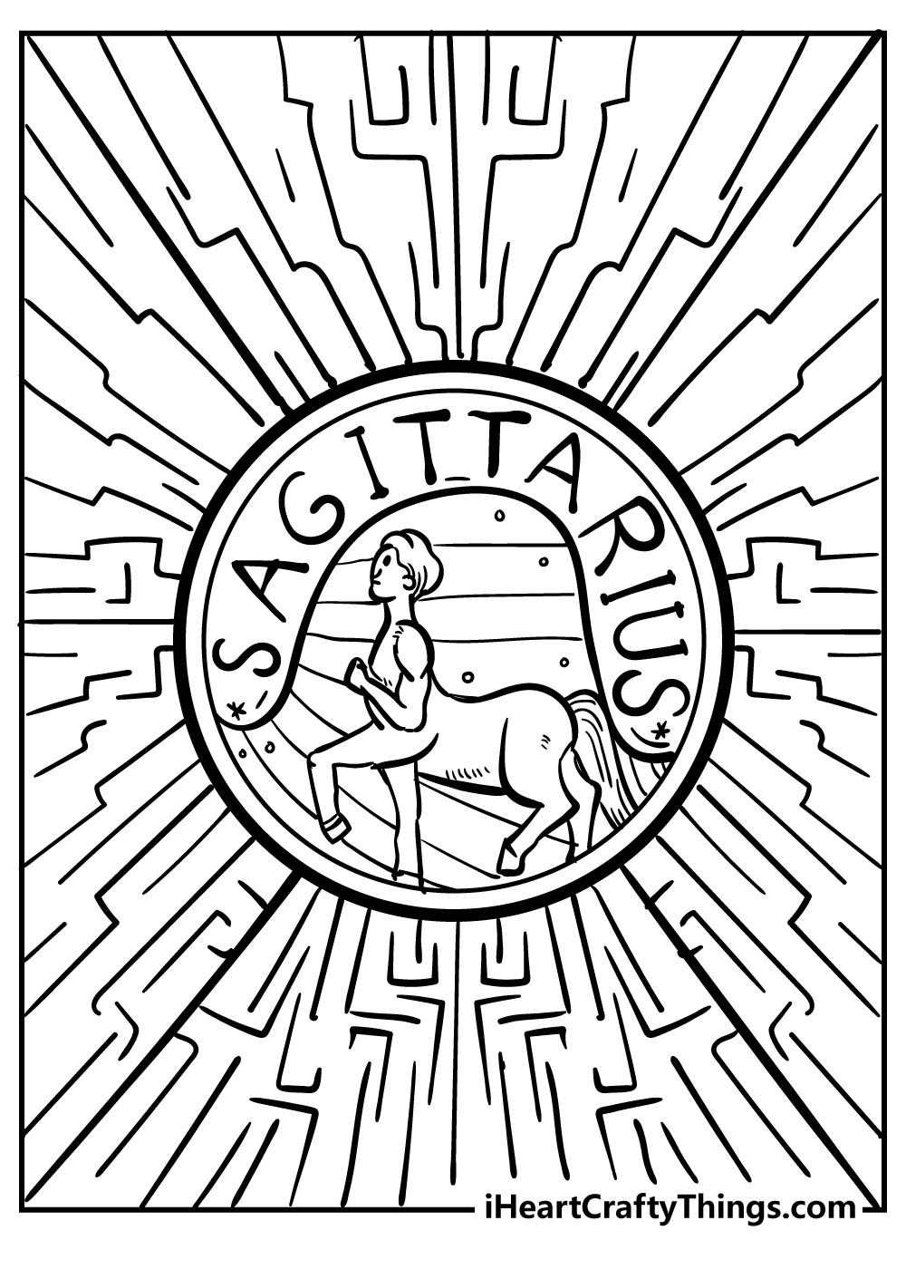 Zodiac sign coloring pages free printables