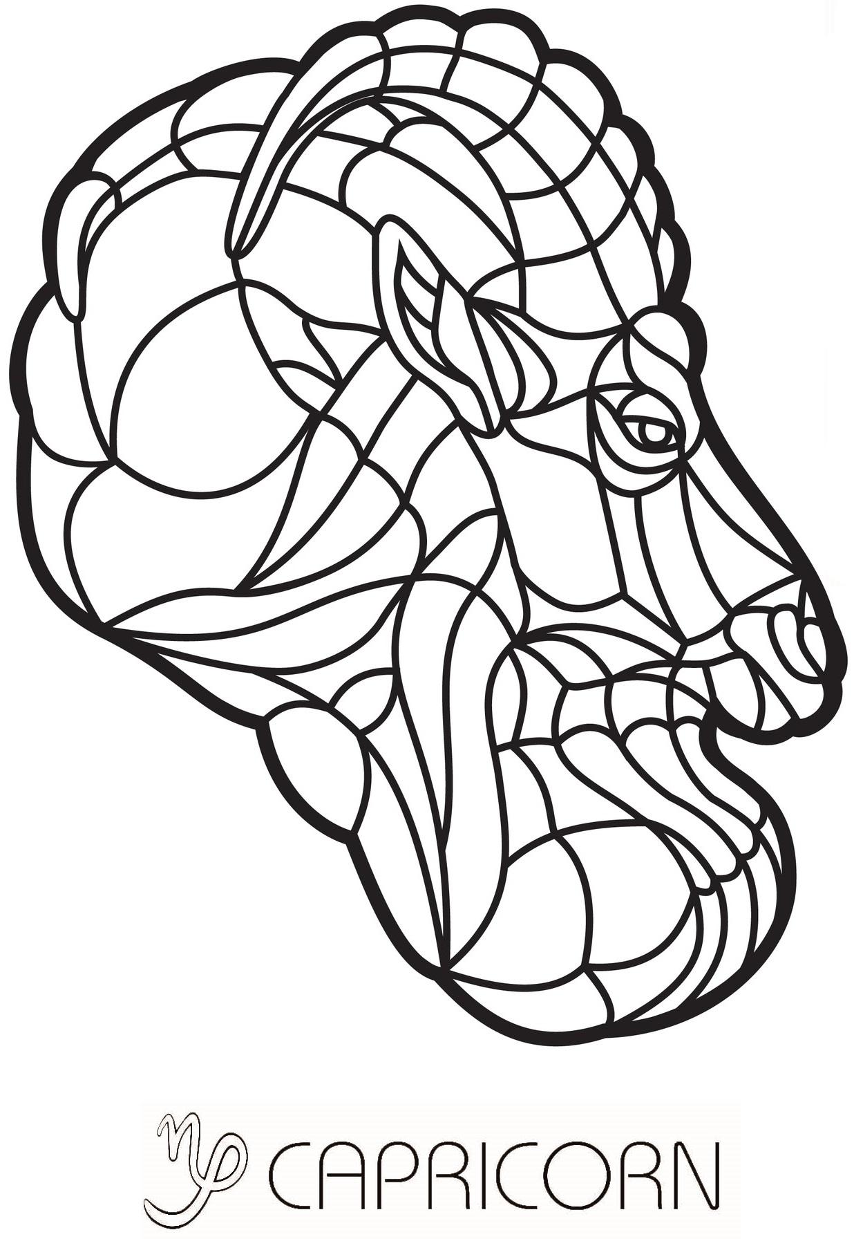 Large print zodiac signs